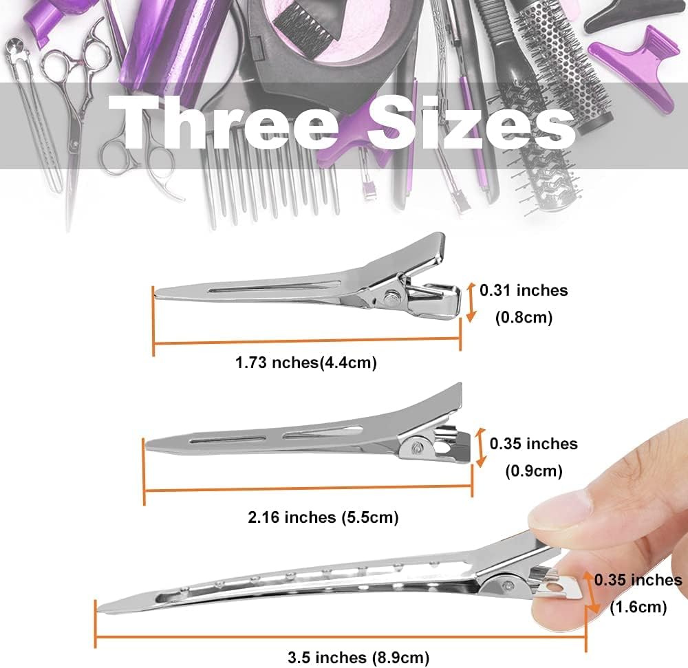 ELAUR Stainless Steel Sectioning Clips — Silver Grey, 40 Pieces — product photo 2
