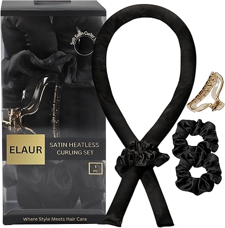 Elaur Satin Heatless Hair Rollers(Champagne)