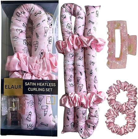 Elaur Satin Heatless Hair Rollers(Glam)