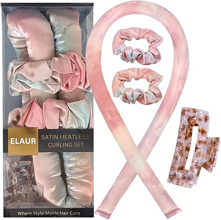 Elaur Satin Heatless Hair Rollers(Pearl)