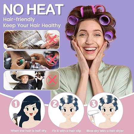 Self Grip Holding Hair Rollers