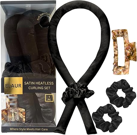 Elaur Satin Heatless Hair Rollers (Metallic)