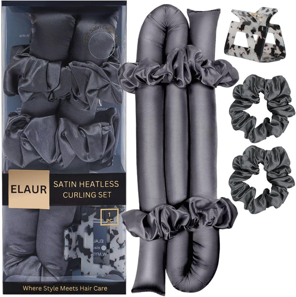 ELAUR Satin Heatless Curling Set — Black Rose — product photo 1