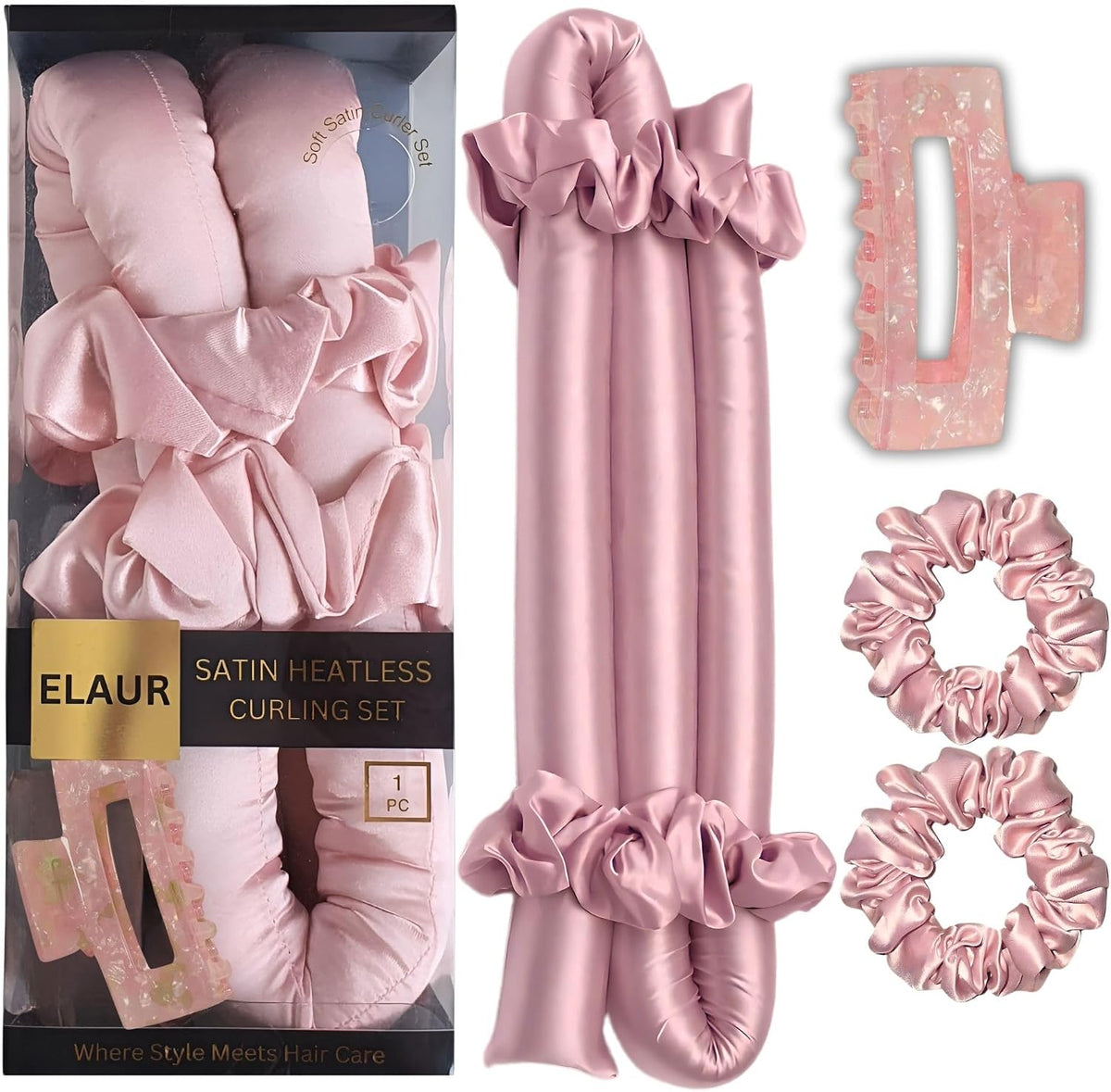 ELAUR Satin Heatless Curling Set — Bloomy — product photo 1