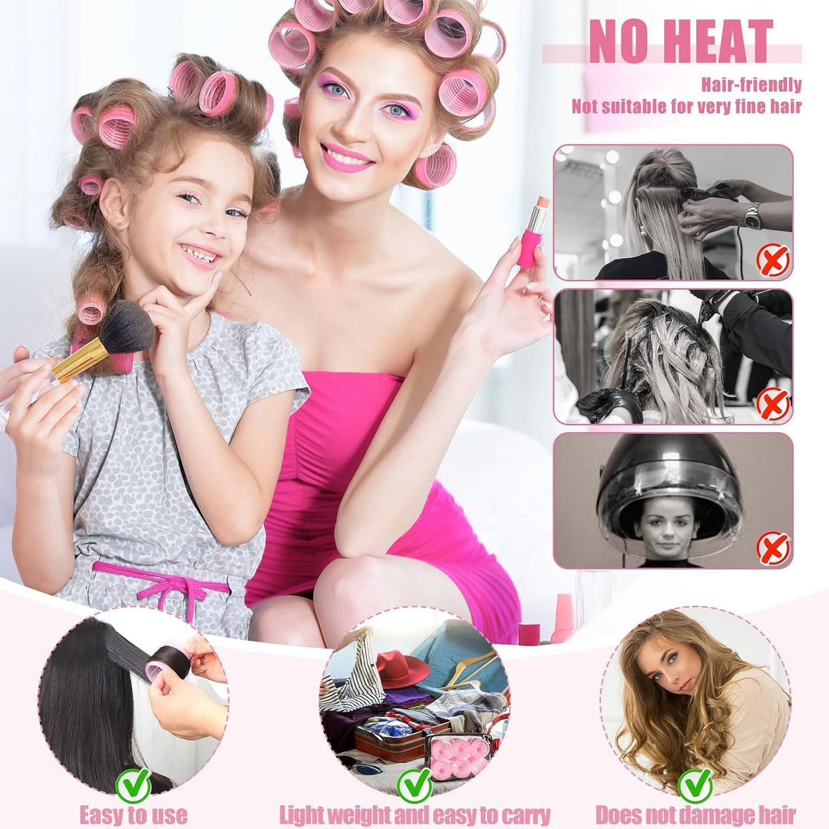 ELAUR Self-Grip Hair Rollers & Clips — Large & Medium — product photo 5