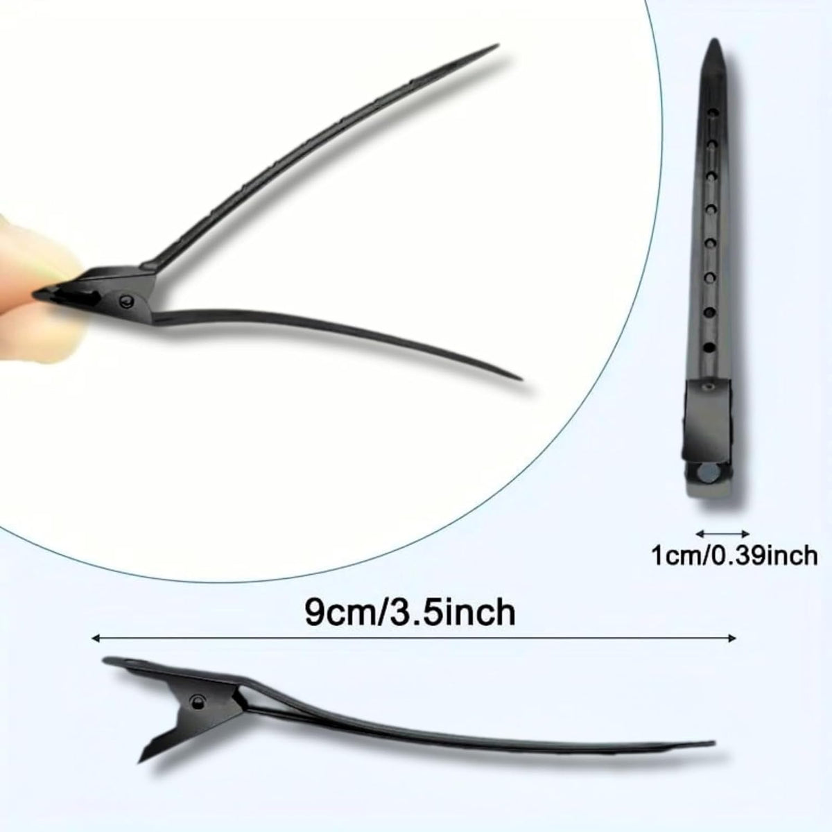 ELAUR Stainless Steel Sectioning Clips — Black — product photo 2