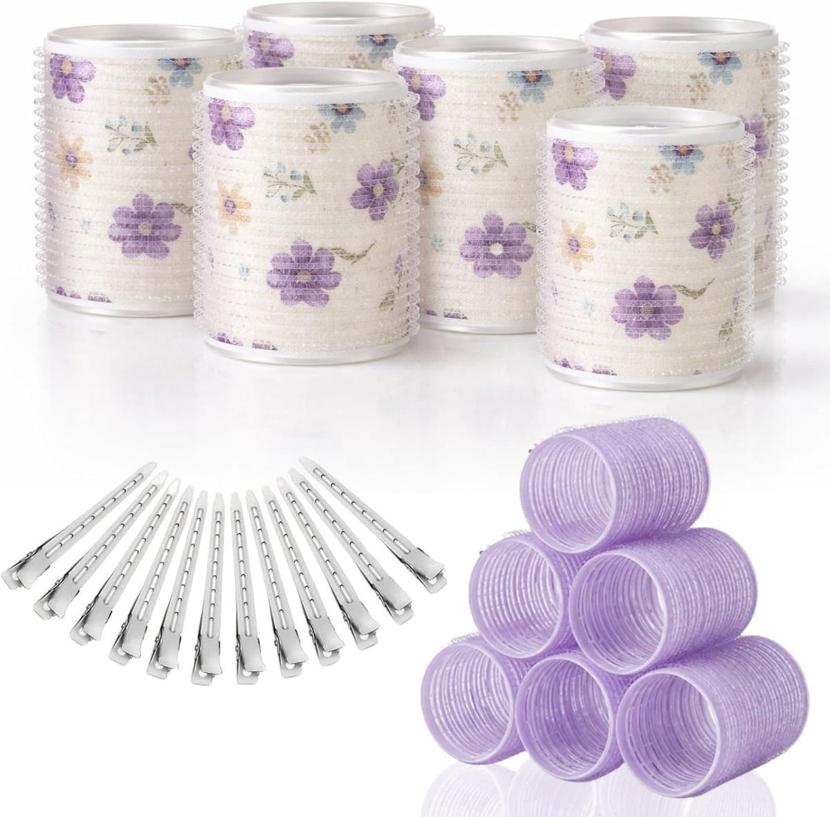 ELAUR Self-Grip Hair Rollers & Clips — Medium & Small, 24 Pieces — product photo 1