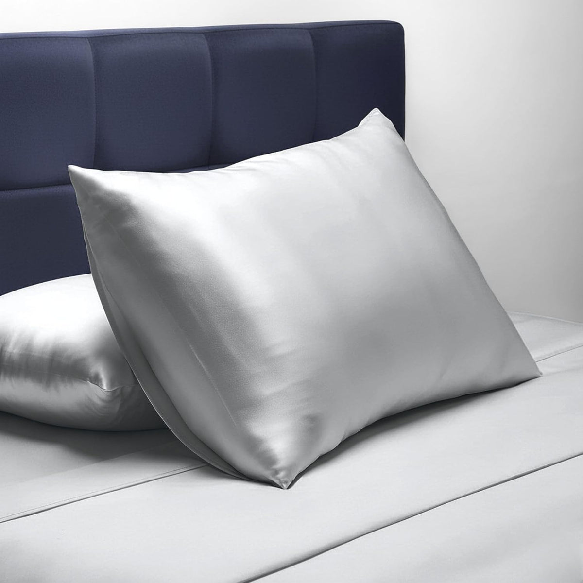 ELAUR Satin Pillowcases — Dark Grey, Pack of 2 — product photo 3