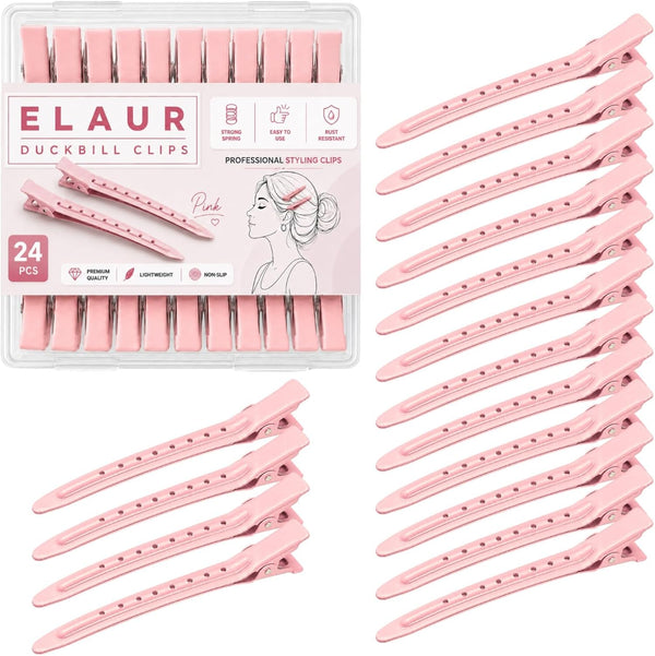 Stainless Steel Sectioning Clips — Pink, 24 Pieces — photo 1
